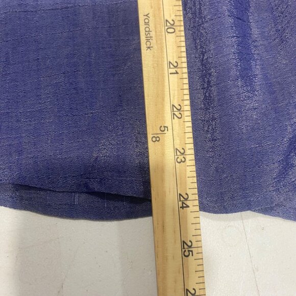 Zac & Rachel Button Down Tunic Top Womens Petite L Blue Ombre Blouse Long Sleeve - Picture 9 of 10